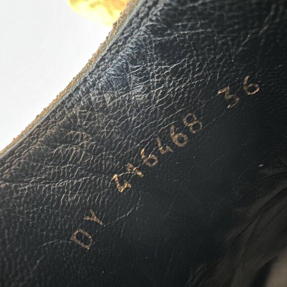 Saint Laurent Tan Brown Suede Fringe  Ankle Boots Size 36 / US 6 - Picture 10 of 14